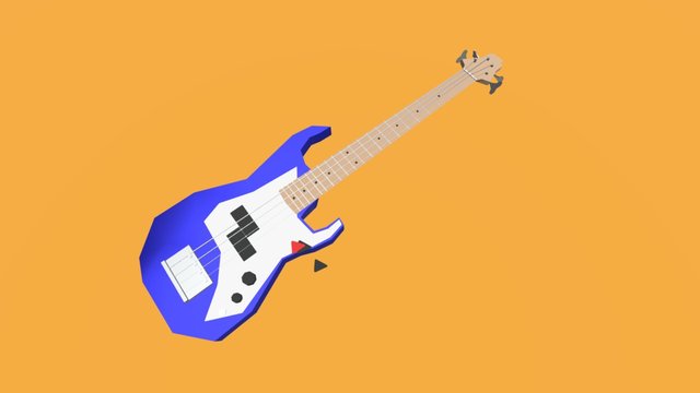 Bass Guitar 3D Model