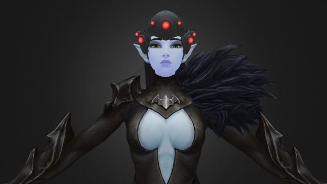 Widowmaker Dark Elf 3D Model