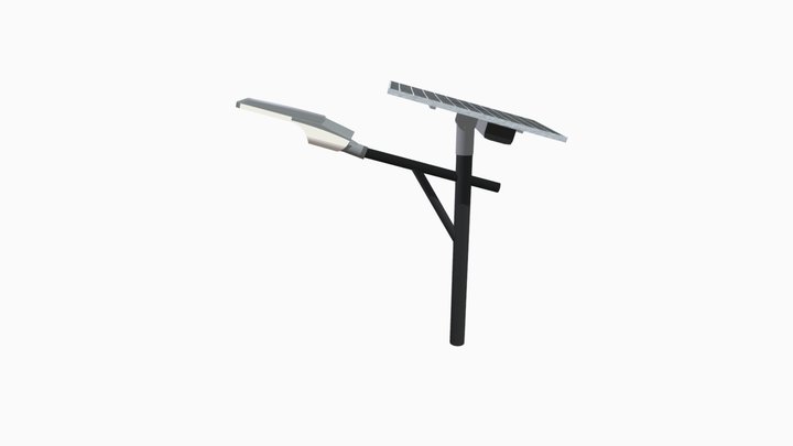 Solar Lamp / Lampara Solar / Solar Street Light 3D Model