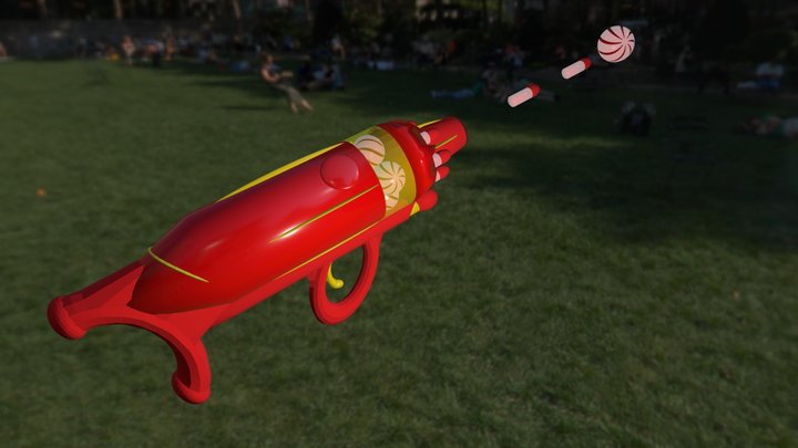 Mattel Launch Gun 2 3D Model