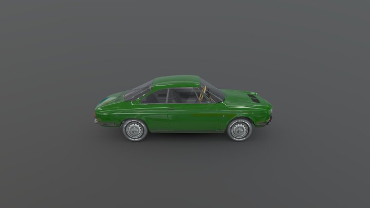 Simca 1200s Bertone Coupe 3D Model