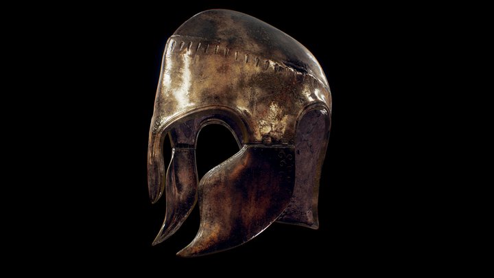 Greek HELMET 3D Model