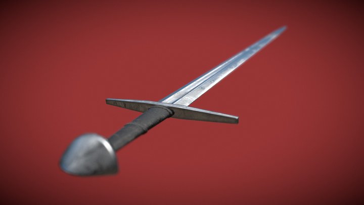 Late medieval sword [game ready] 3D Model