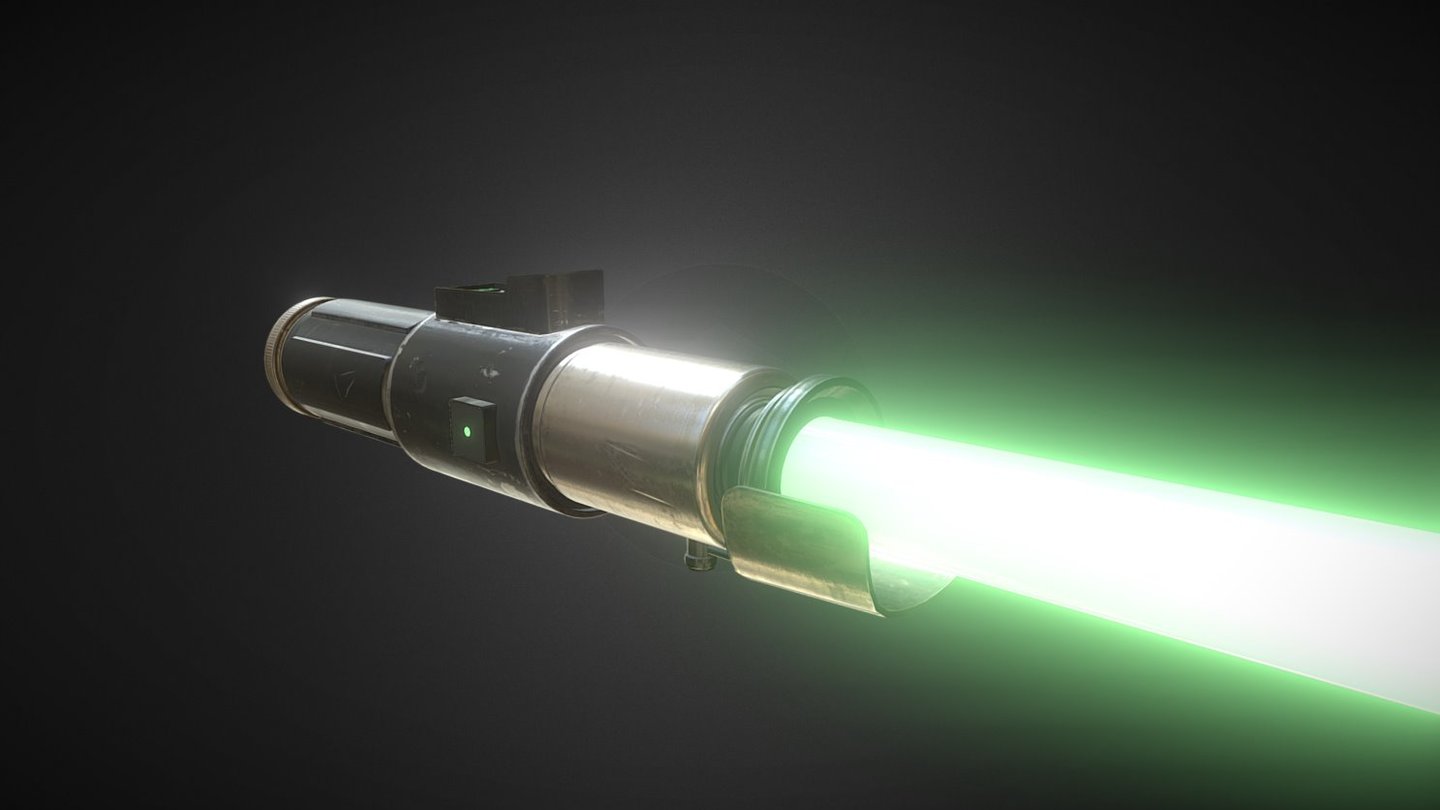 Yoda's lightsaber 3D model by Egorushca [8116294] Sketchfab