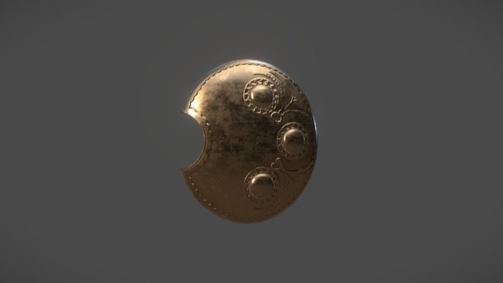 Greek Shield 3D Model