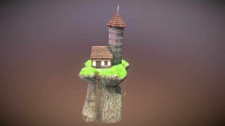 Castle on the Hill 3D Model