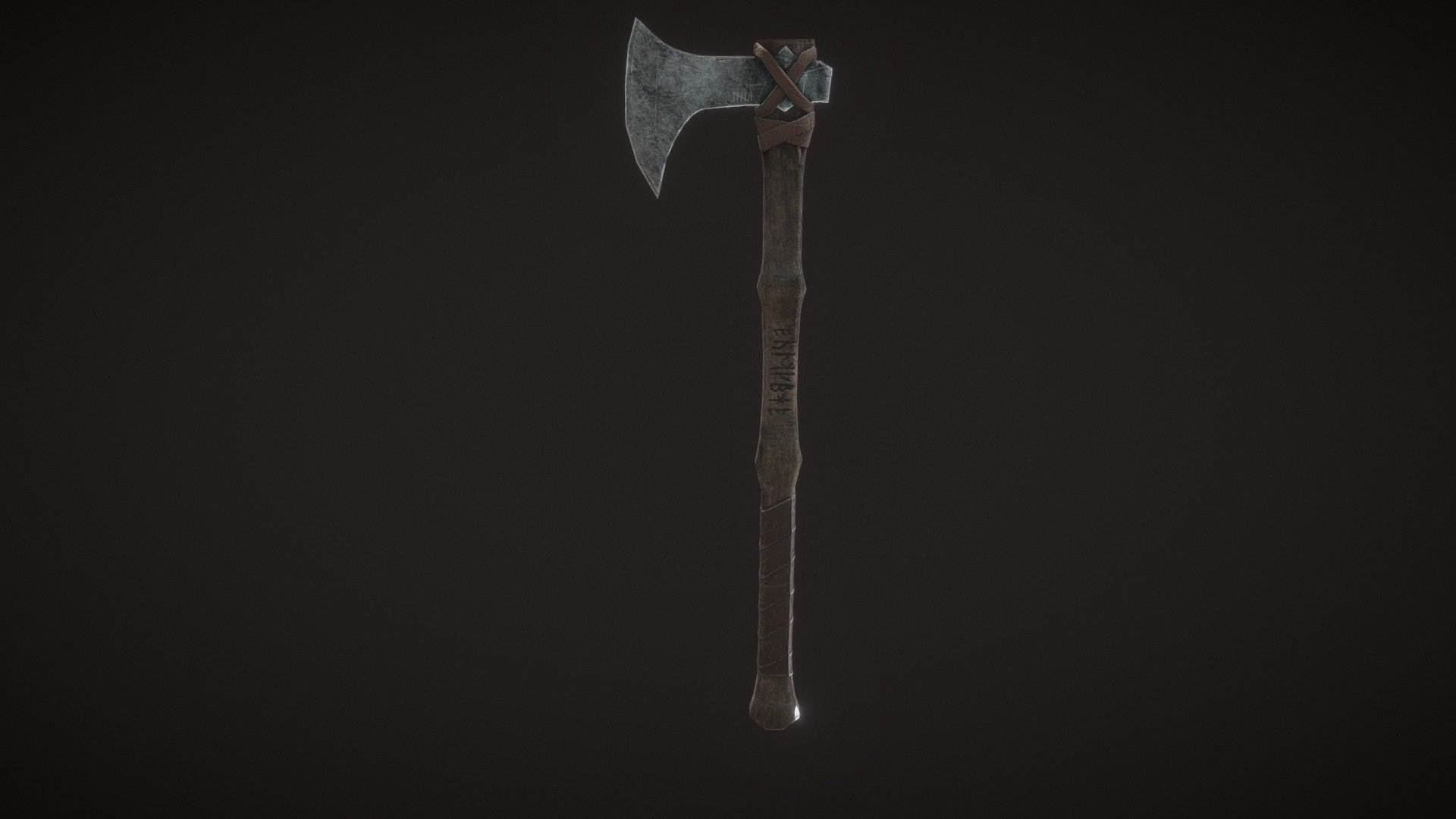 Viking Axe Colored - Download Free 3d Model By Hristo Aleksiev (@hristo 