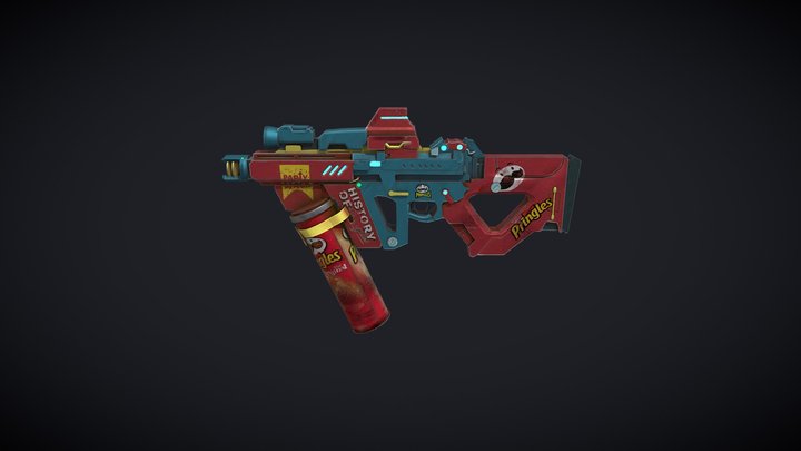 Pringles Gun 3D Model