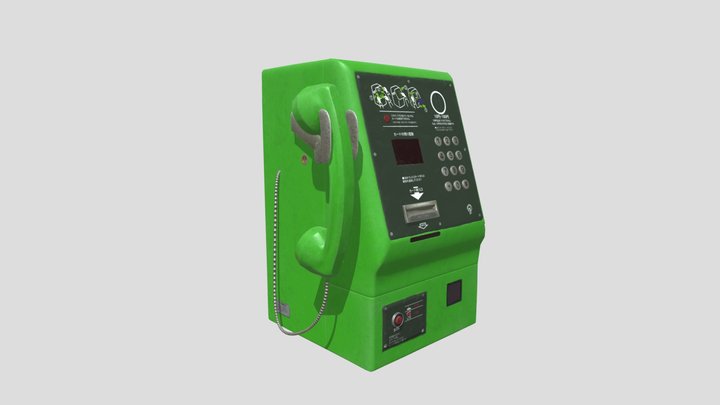 3D Public Telephone @ryan007oliver 3D Model