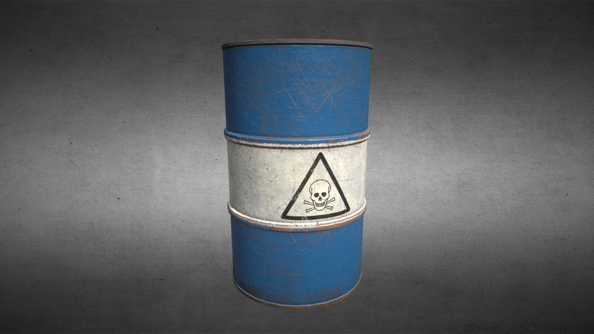 Blue Drum Barrel