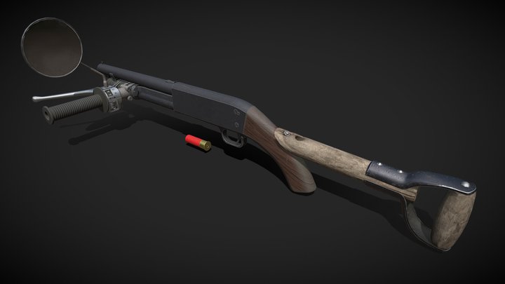Ithaca 37 Torgue Style 3D Model
