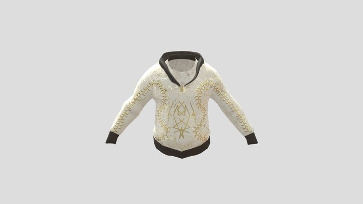 Golden Marble Hoodie 3D Model