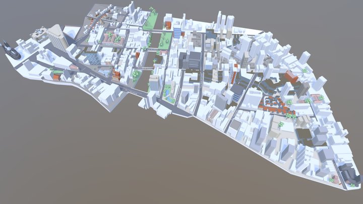 Bairro da Liberdade SP 3D Model