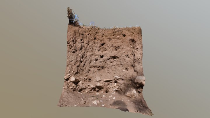 Aridisol Pit (low face-count) 3D Model