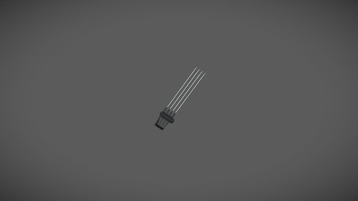 Low-poly Tekko-Kagi 3D Model