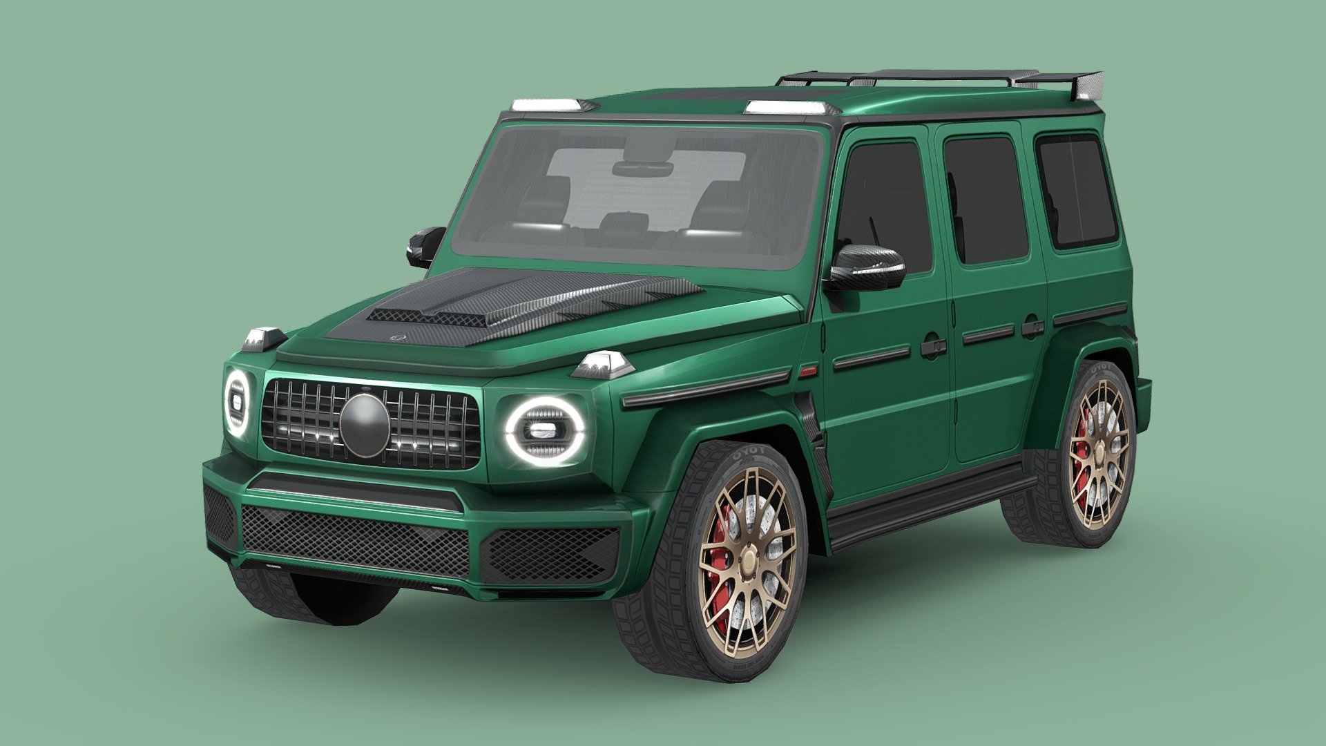 Mercedes-Benz AMG G63 BRABUS 700 - Buy Royalty Free 3D model by ...