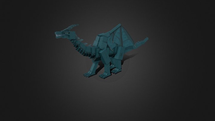 Blue dragon 3D Model