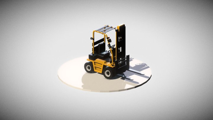 Forklift Truck 3D Model