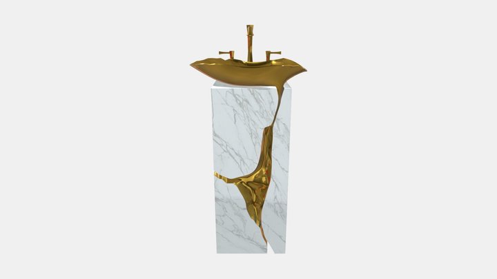 gold basin 3D Model