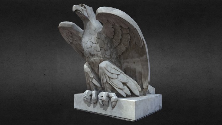 Eagle Sculpture 3D Model
