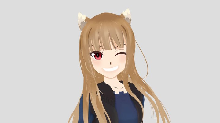 Spice and Wolf holo 3D Model