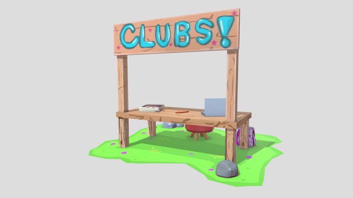 Club Booth 3D Model