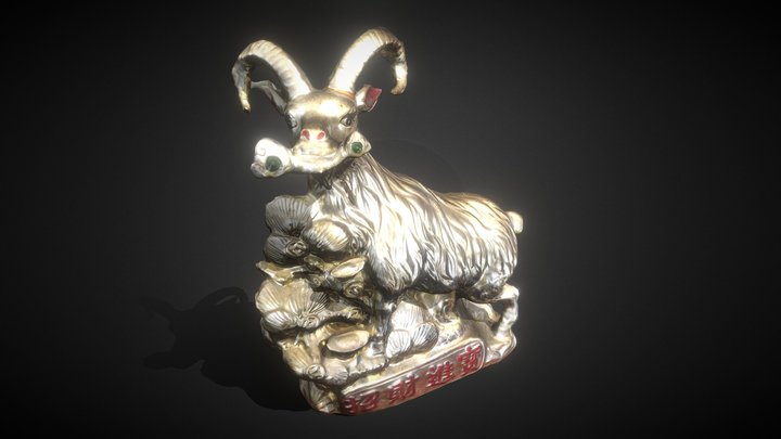 chinese lucky goat 3D Model