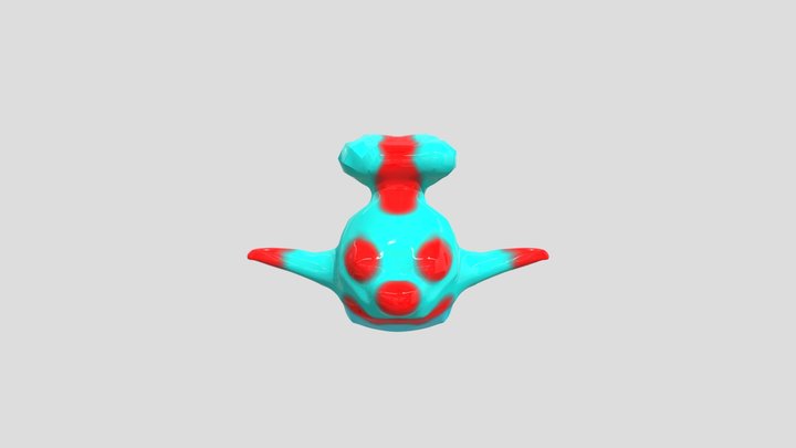 Blå figur 3D Model