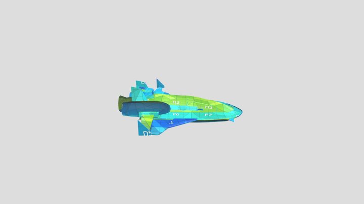 Spaceship 3D Model