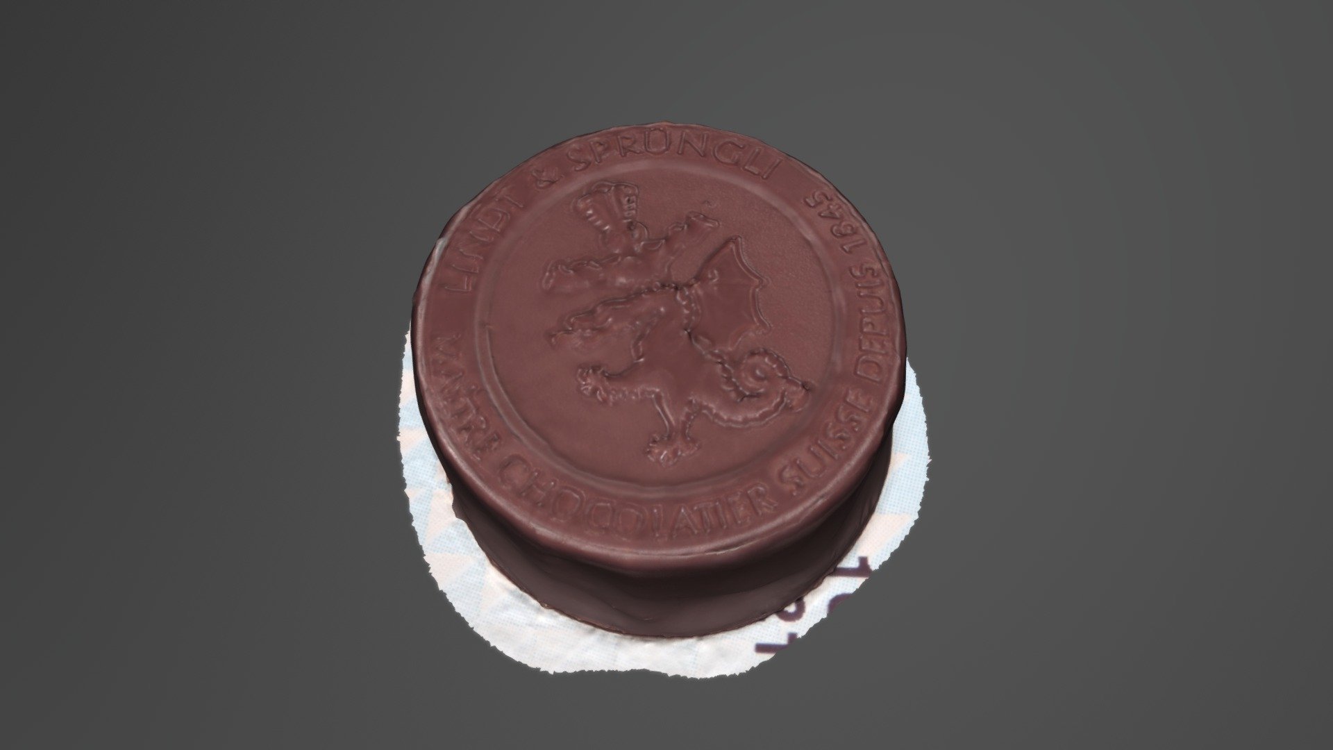 Lindt & Sprüngli Praline | Photogrammetry — Sketchfab embed 3D viewer