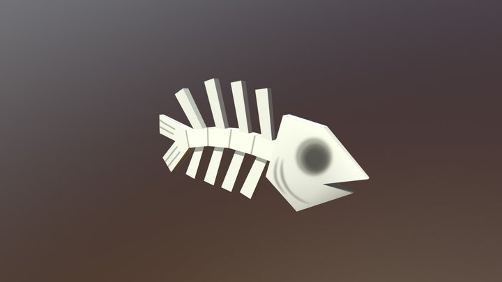 Fishbones Rigged 3D Model