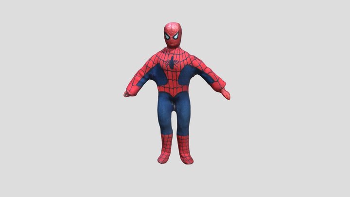 Mego Spider-Man 2026 Scan T-pose 3D Model