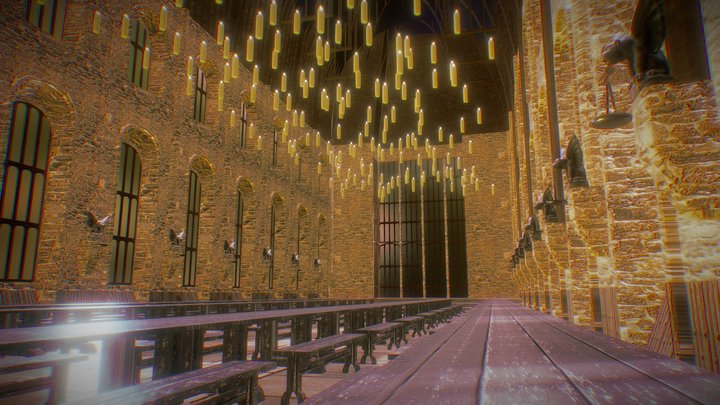 The Great Hall - Harry Potter 3D Model