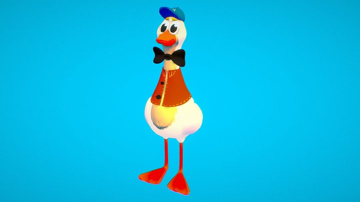 Goose character 3D Model