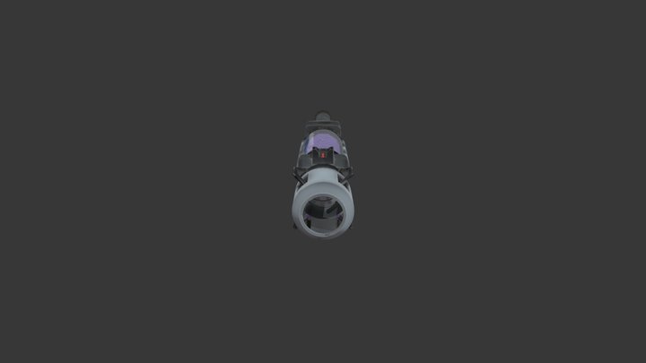 Sci-Fi Plamsa Gun 3D Model