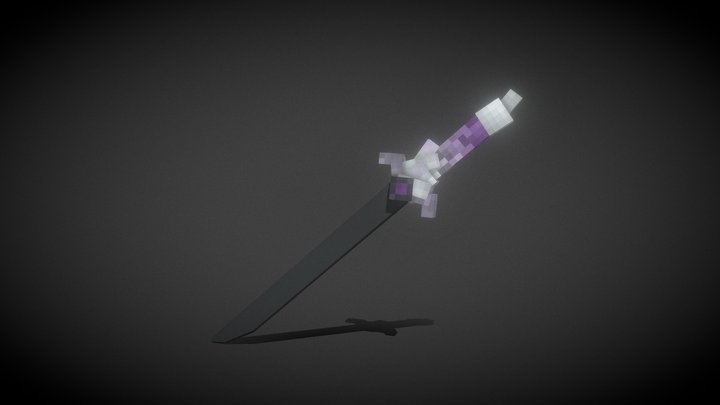 Black Amethyst Sword | By Alaniz 3D Model