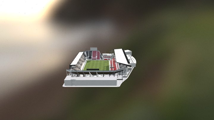 Audi Stadium_DFly & UgCS rendering 3D Model