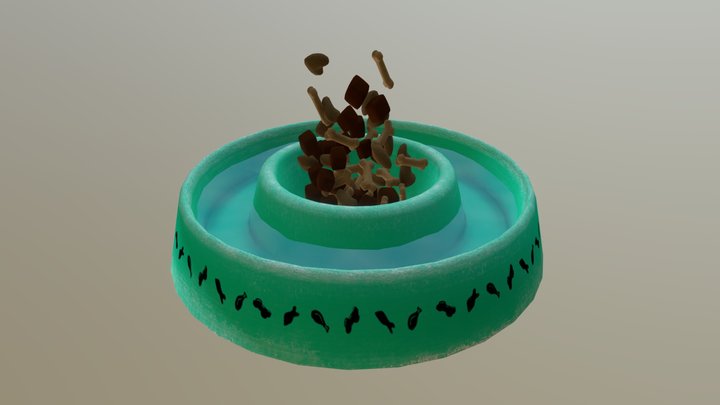 Pet Food 's Plate 3D Model