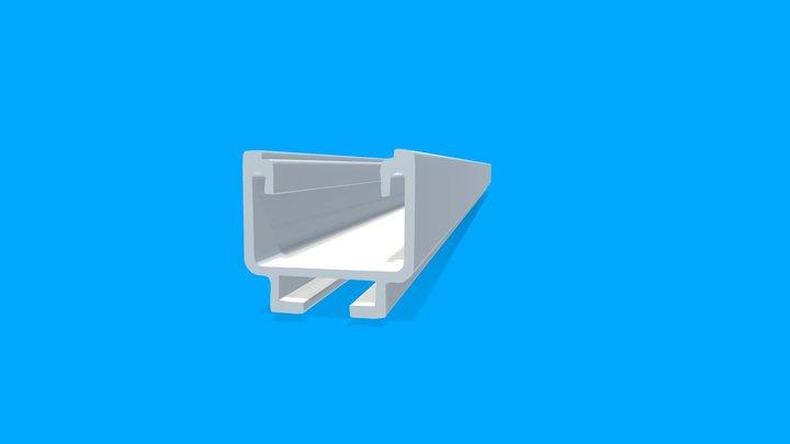 K2 Solid Rail PV mounting system 3D Model