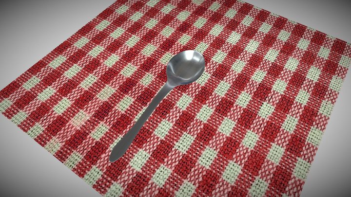 steel spoon_basic model – Free 3D Model STL