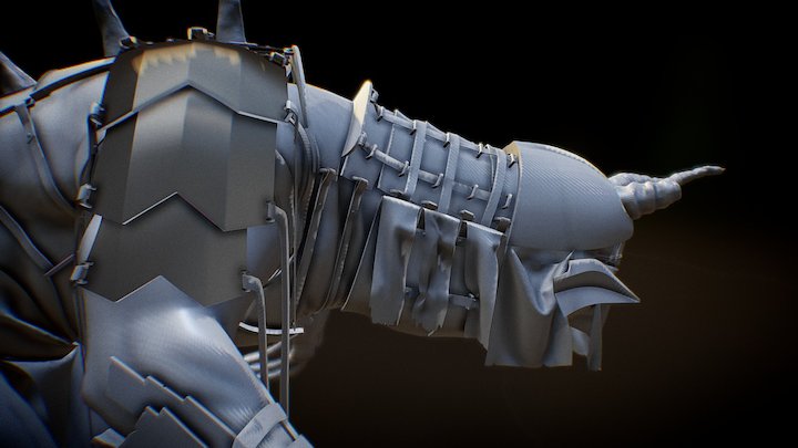 Concept creature Hero 3D Model