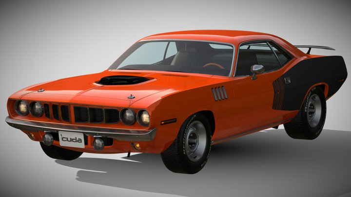 1971 Plymouth Hemi 'Cuda – Modèle 3D gratuit STL