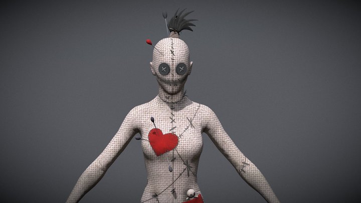 Patched Puppet Set by ImaginationTuts 3D Model