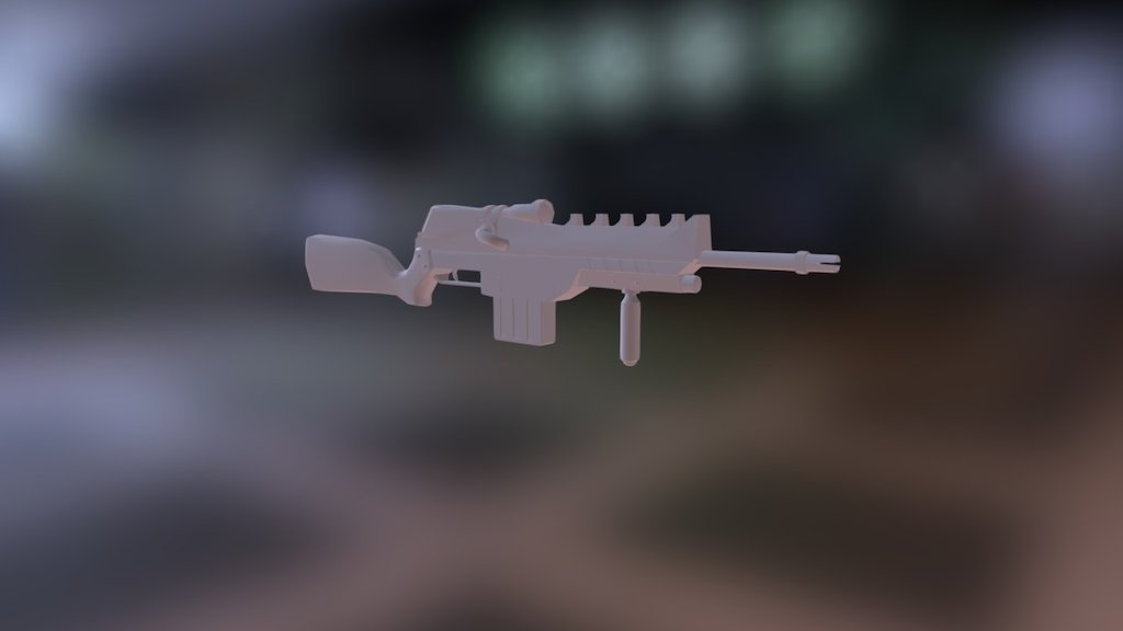Time Traveler's Augmented Rifle - NoTextures - 3D model by juddb2 ...