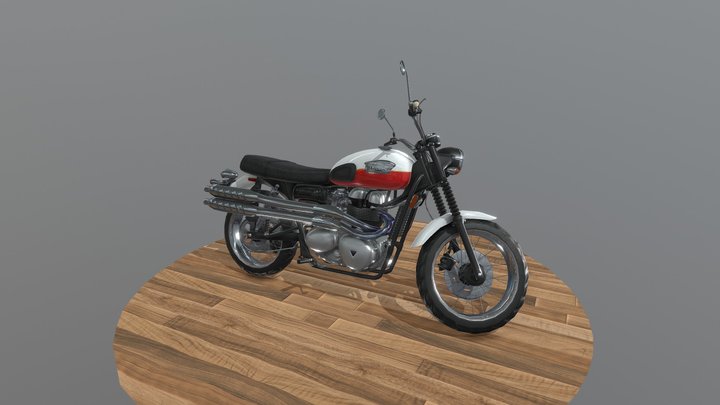 2006 Triumph Scrambler 3D Model