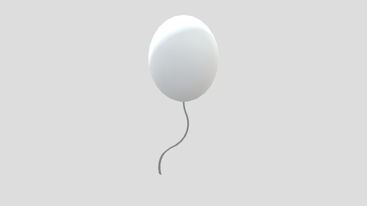 white balloon 3D Model