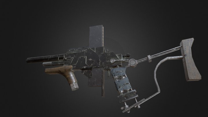 Homemade Gun 3D Model