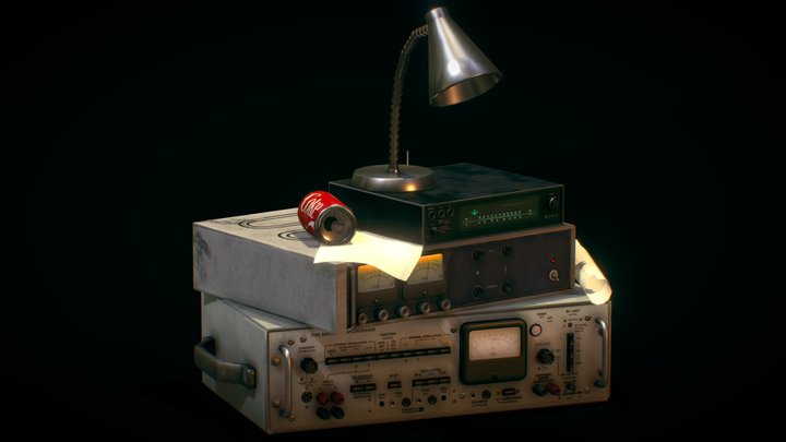 Radio Setup 3D Model