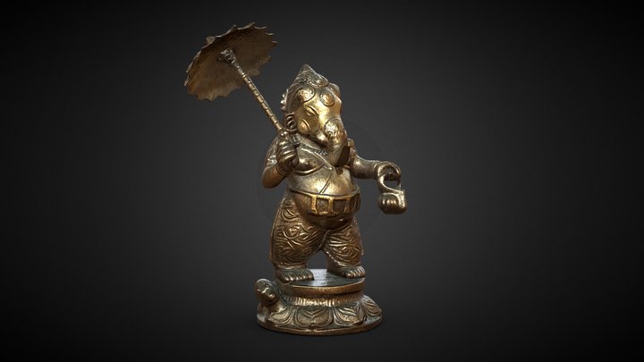 Ganesha Statue with Umbrella Statue – Free 3D Model STL