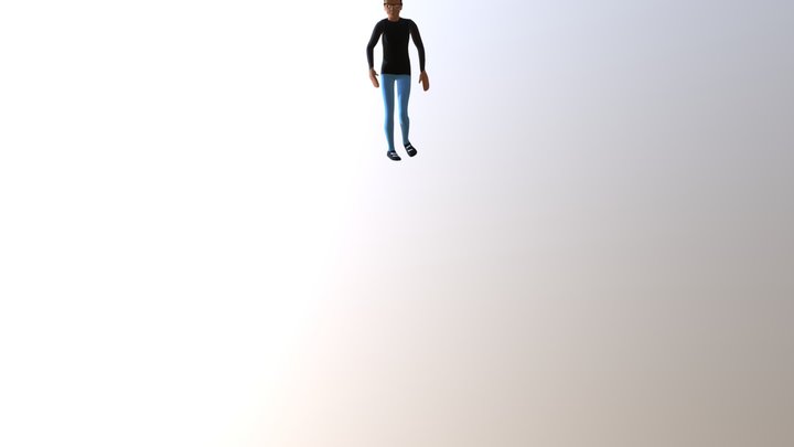 Slide Hip Hop Walk 3D Model
